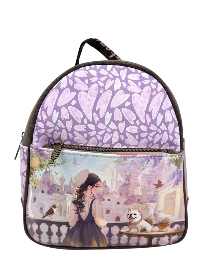 Mochila mediana estampada Sweet Candy
