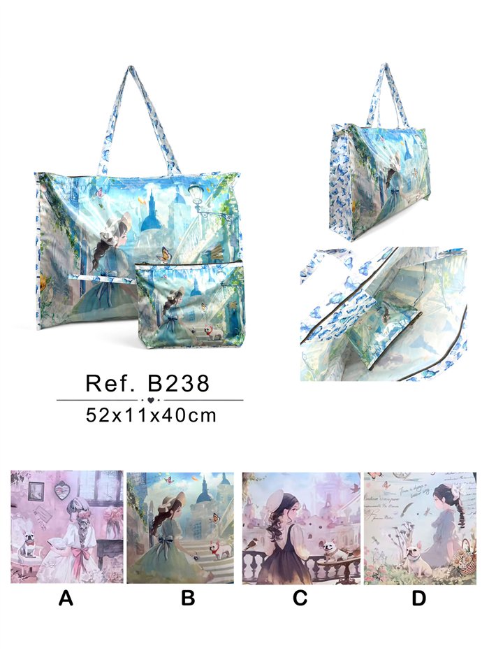 Bolso de playa con neceser a juego Sweet Candy