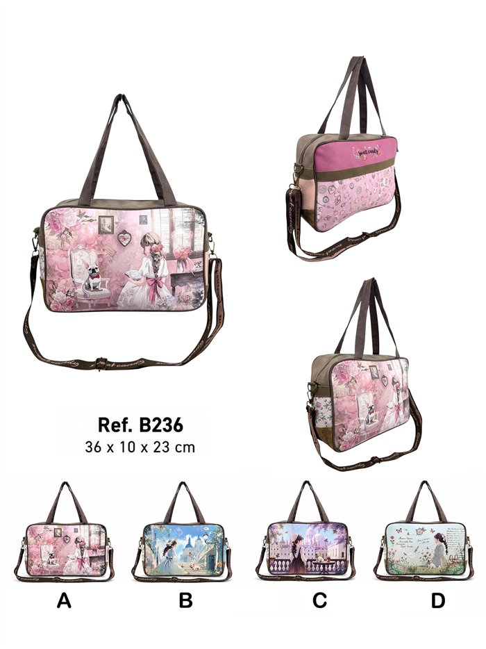 Bolso maletín mediano estampado Sweet Candy