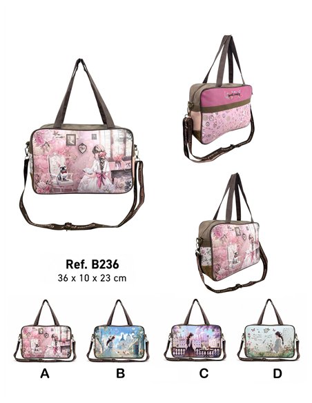 Bolso maletín mediano estampado Sweet Candy