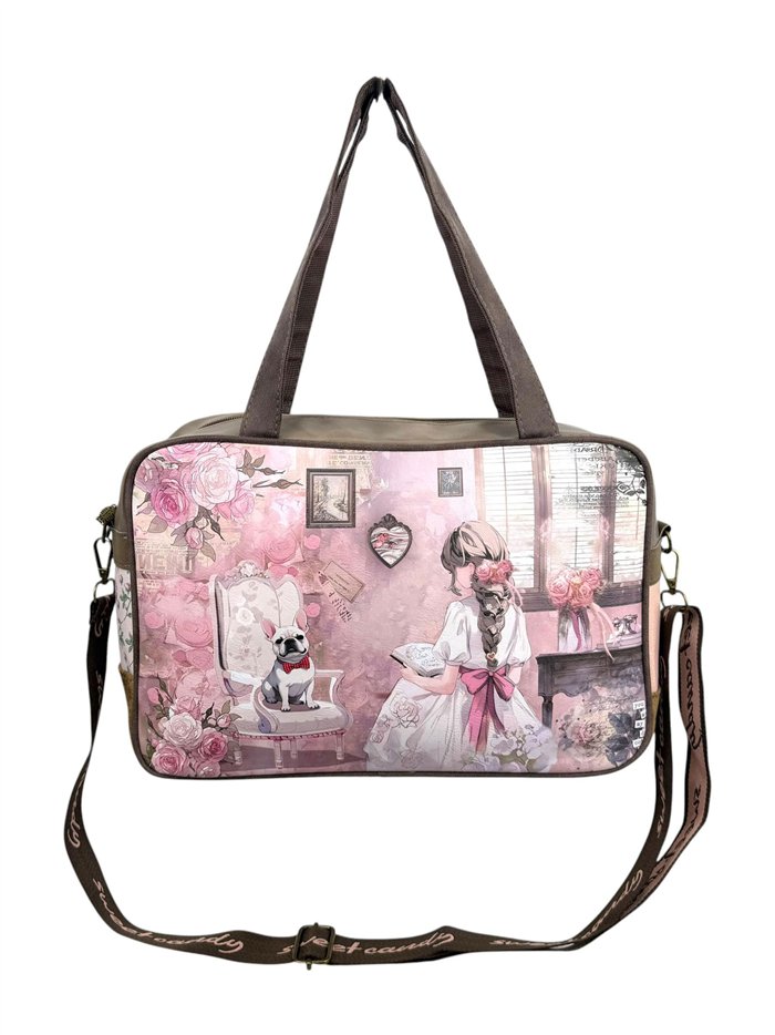 Bolso maletín mediano estampado Sweet Candy