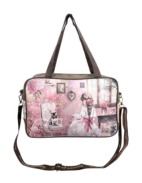 Bolso maletín mediano estampado Sweet Candy