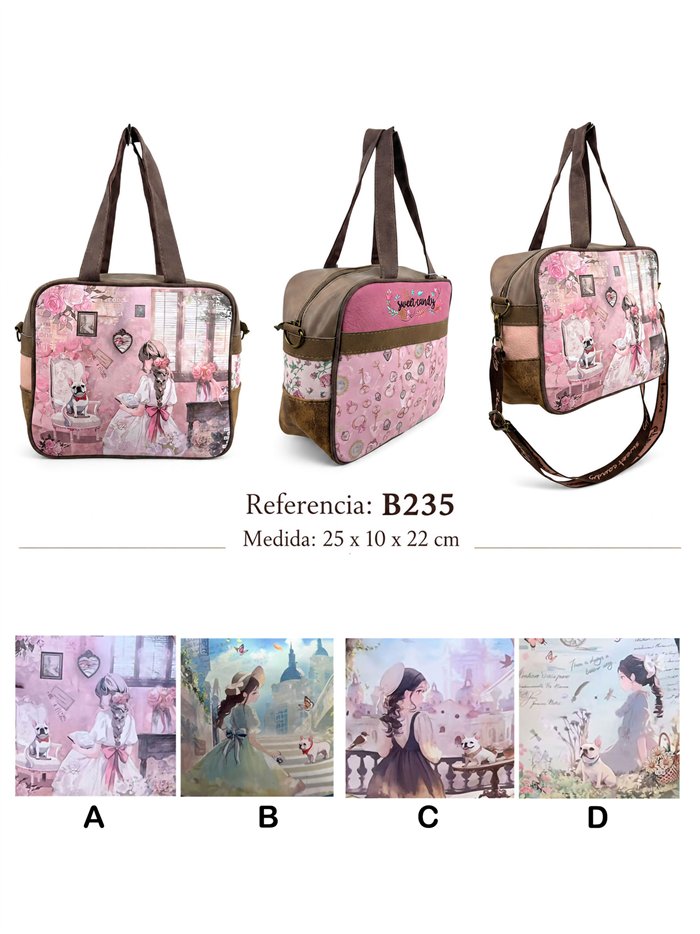 Bolso maletín pequeño estampado Sweet Candy