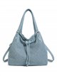 Bolso saco perforado con cordón