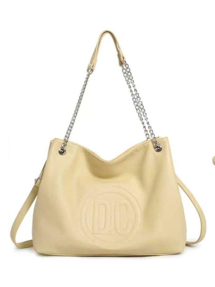 Bolso shopper con asa de cadena