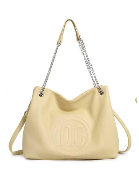 Bolso shopper con asa de cadena