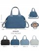 Bolso bowling denim con correa