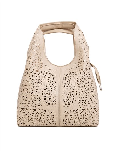 Bolso shopper calado con neceser interior