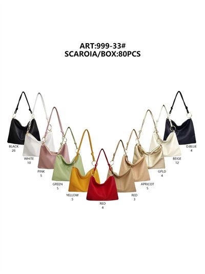 Bolso hobo con anillas decorativas 2