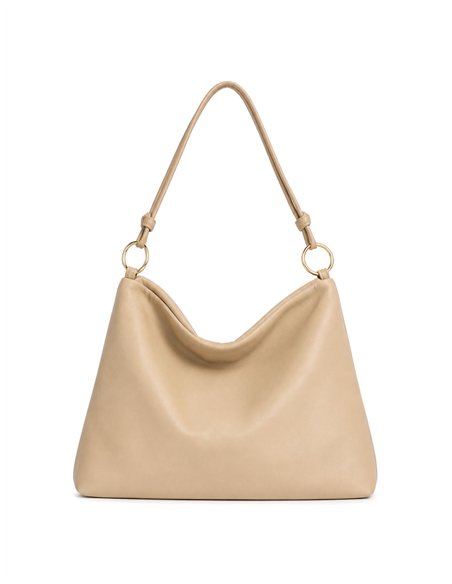 Bolso hobo con anillas decorativas