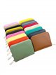 Cartera pequeña de piel con múltiples compartimentos