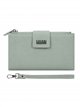 Cartera grande con asa de mano y compartimentos