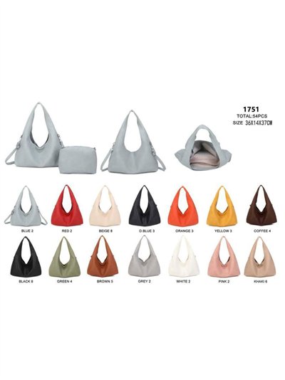 Bolso hobo con neceser a juego 2