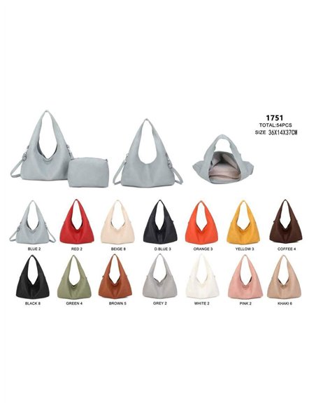 Bolso hobo con neceser a juego