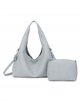 Bolso hobo con neceser a juego