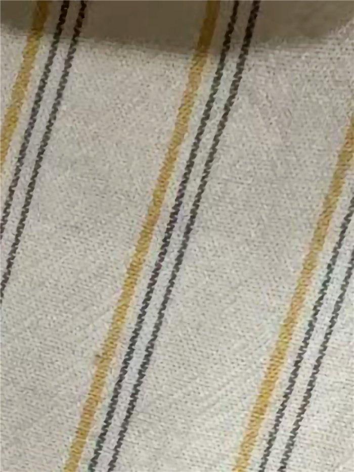Blusa listrada sem mangas com gola franzida