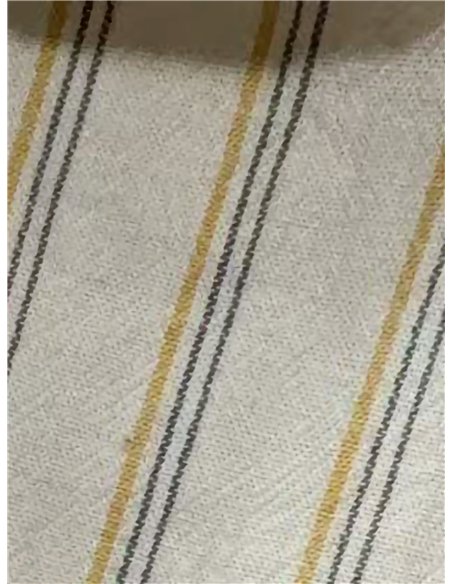Blusa listrada sem mangas com gola franzida