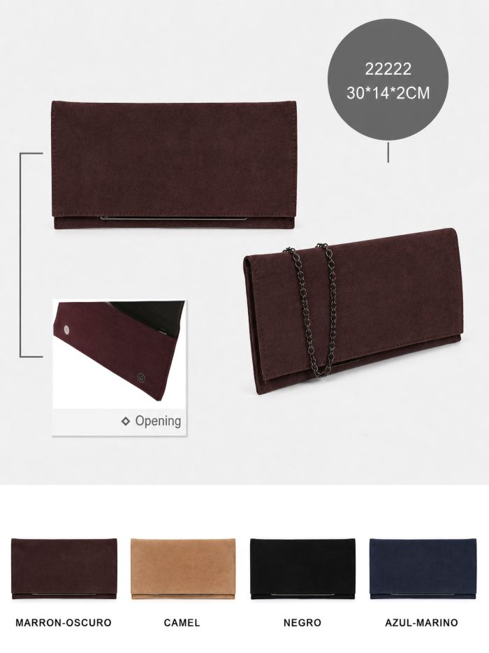 Cartera fiesta antelina