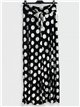 Pantalón palazzo lycra negro lunares