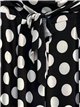 Pantalón palazzo lycra negro lunares