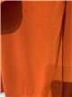 Conjunto blusa lycra drapeada con aplique metálico y pantalón
