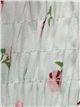 Top floral fruncido manga corta