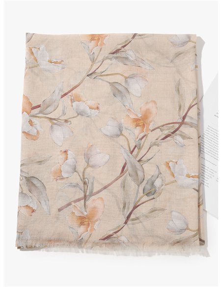 Lenço com estampa floral