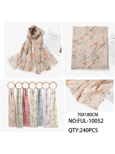 Fular estampado floral 2
