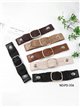 Ceinture élastique tressée avec détails turquoise