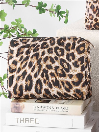 Neceser acolchado animal print