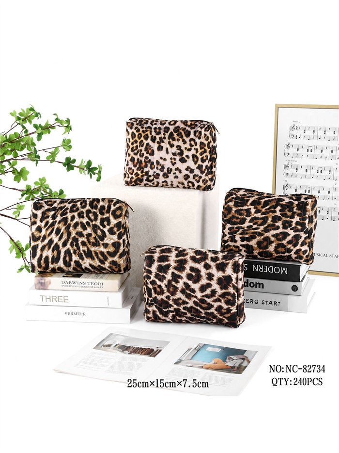 Neceser acolchado animal print