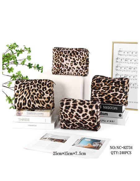 Neceser acolchado animal print