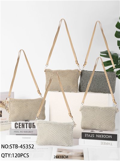 Bolso bandolera de malla metalizada 2