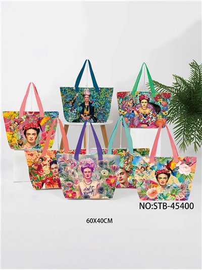 Bolso shopper estampado frida 2