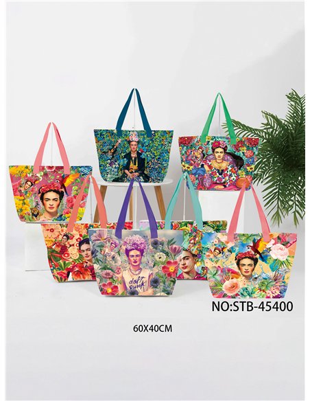 Bolso shopper estampado frida