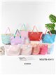 Strandtasche aus Vinyl mit kontrastierender Borte