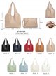 Bolso hobo con neceser extraíble y correa larga