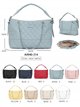 Bolso de hombro acolchado con asa de cadena