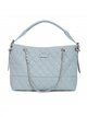 Bolso de hombro acolchado con asa de cadena