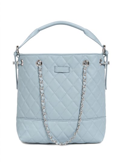 Bolso shopper acolchado con asa de cadena