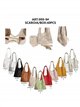Bolso shopper perforado con neceser interior