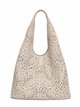 Bolso shopper perforado con neceser interior