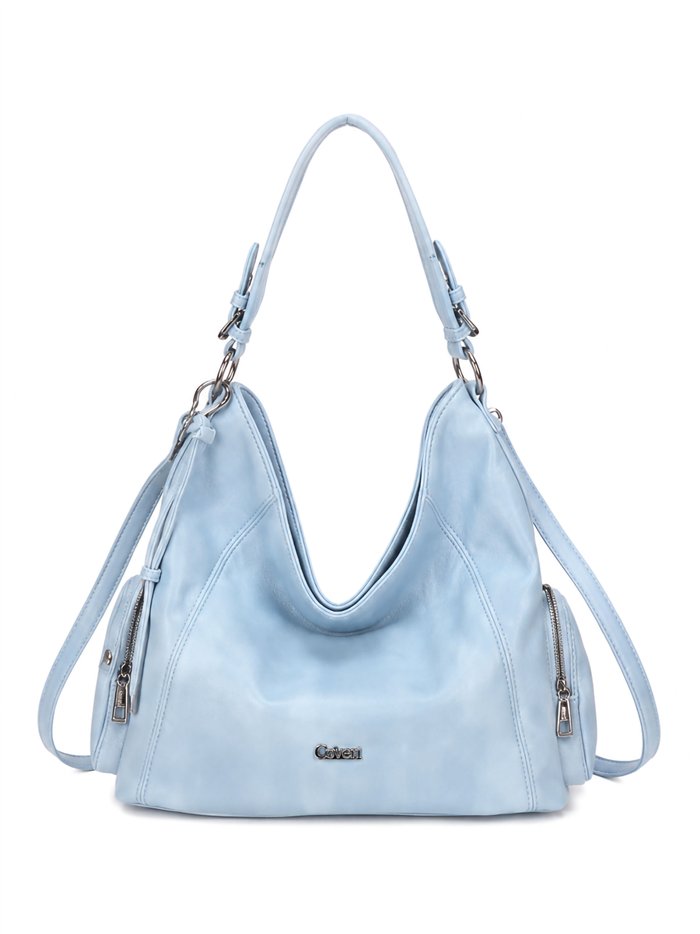 Bolso hobo de hombro con bolsillos laterales