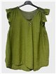 Bluse mit Rüschenärmeln und Mesh-Details