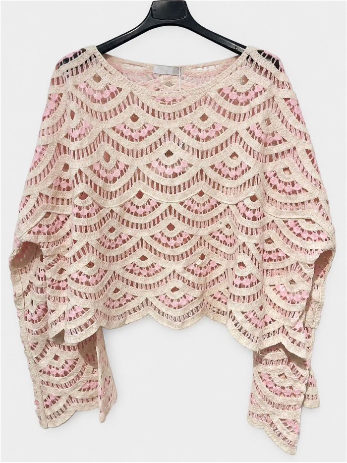Jersey de crochet calado