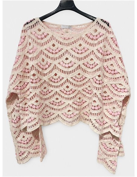 Jersey de crochet calado