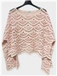Jersey de crochet calado