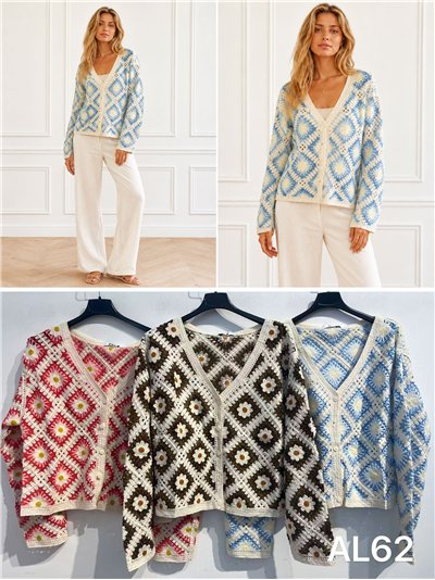Chaqueta crochet granny square 2