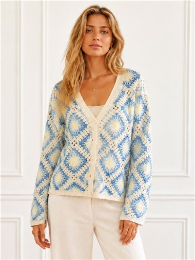 Chaqueta crochet granny square