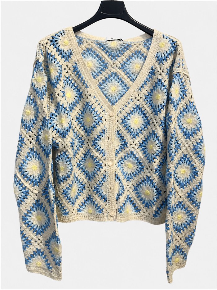 Chaqueta crochet granny square